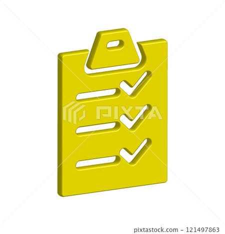 Checklist icon design template 121497863