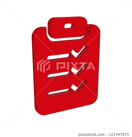 Checklist icon design template 121497873