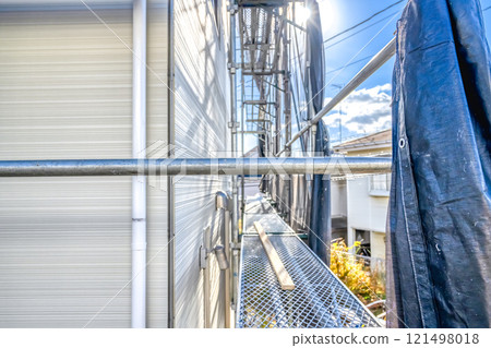 Exterior wall repair work for detached houses 121498018