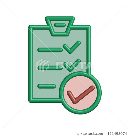 Checklist icon design template 121498074