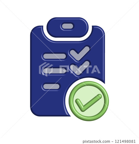 Checklist icon design template Checklist icon design template 121498081
