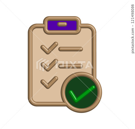 Checklist icon design template 121498086