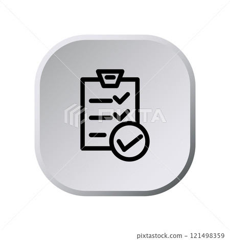 Checklist icon design template Checklist icon design template 121498359