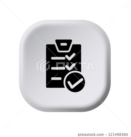 Checklist icon design template 121498360