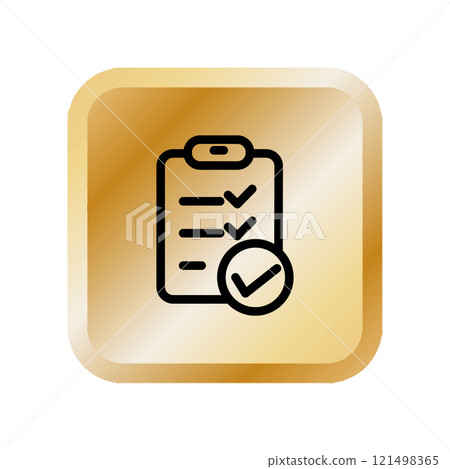 Checklist icon design template Checklist icon design template 121498365