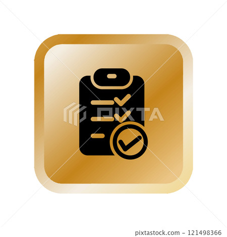 Checklist icon design template 121498366