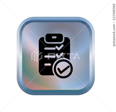 Checklist icon design template Checklist icon design template 121498368