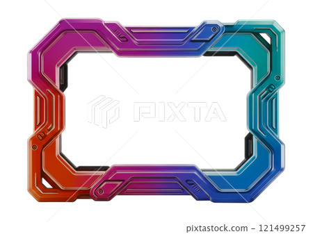 Futuristic picture frame design 121499257