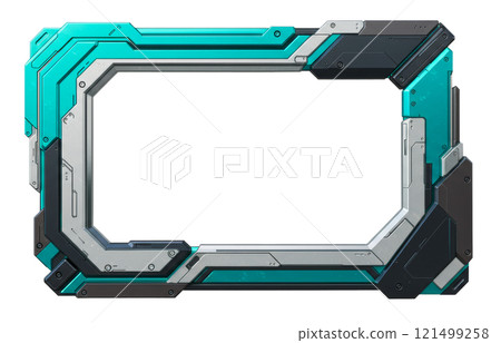 Futuristic picture frame design 121499258