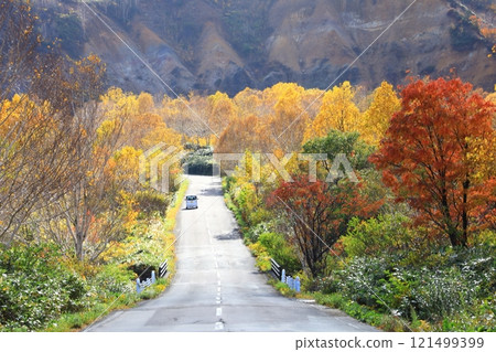 Hachimantai Aspite Line dyed in autumn leaves Hachimantai Aspite Line dyed in autumn leaves 121499399