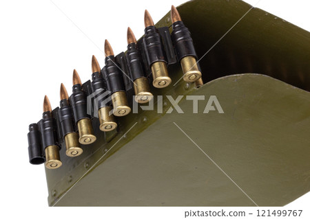 Machine Gun Ammo Belt with Ammunition Machine Gun Ammo Belt with Ammunition 121499767