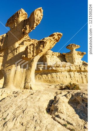 Sandstone formations Bolnuevo, Spain 121500204