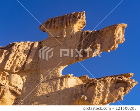 Sandstone formations Bolnuevo, Spain 121500205