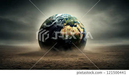 The Earth is drying up due to environmental destruction 121500441