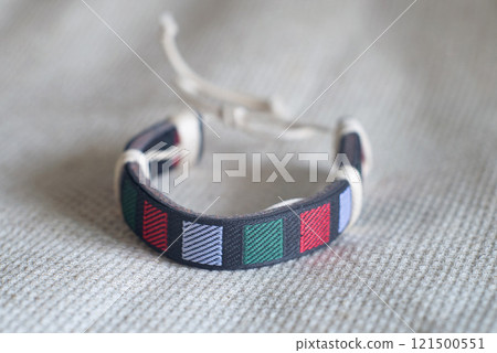 Braided hand made bracelet. Accessory Braided hand made bracelet. Accessory 121500551