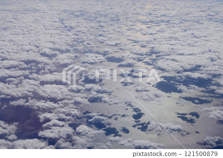 Landscape seen from an airplane 121500879