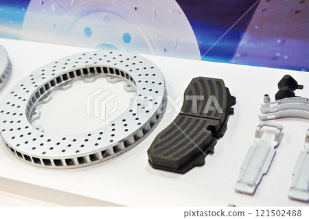 Spare parts brake disc and brake pad for car in store Spare parts brake disc and brake pad for car in store 121502488