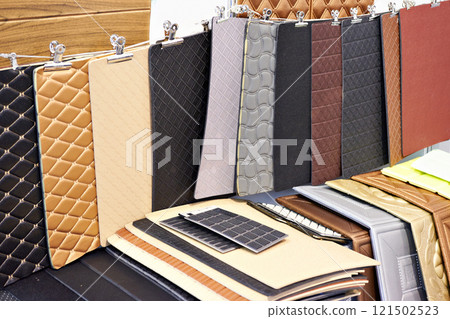 Polyvinyl upholstery for salons of car 121502523