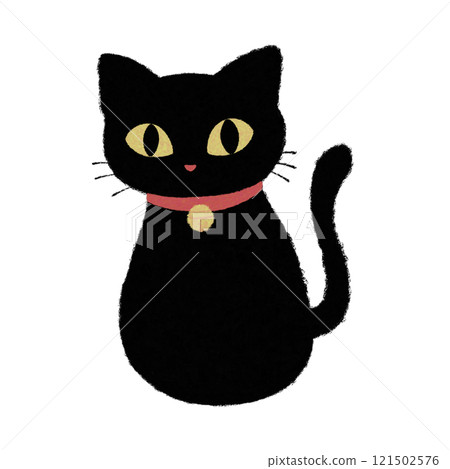 坐著的黑貓 121502576