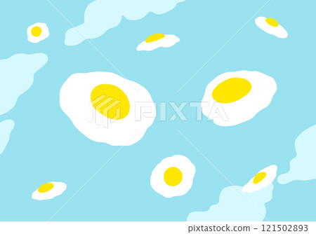 煎雞蛋插圖集 121502893