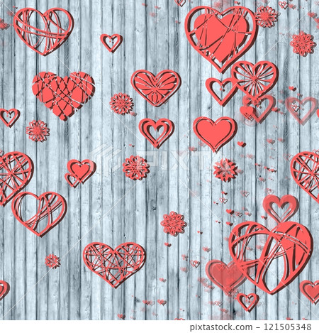 Seamless pattern with hearts . A repeating texture for decorating Valentine's day. Seamless pattern with hearts . A repeating texture for decorating Valentine's day. 121505348