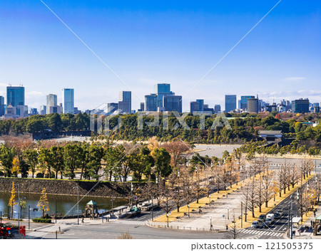 Tokyo: Sakashitamon Gate and the Imperial Palace Square 121505375