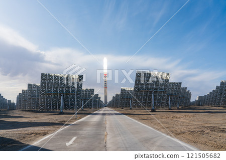 Molten salt tower type solar power plant 121505682