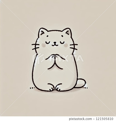 Cat making a wish Cat making a wish 121505810