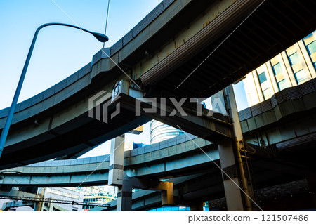 Tokyo Metropolitan Expressway Route 5 to Higashi-Ikebukuro Toll Gate 2024.11 a-2 High saturation contrast 121507486