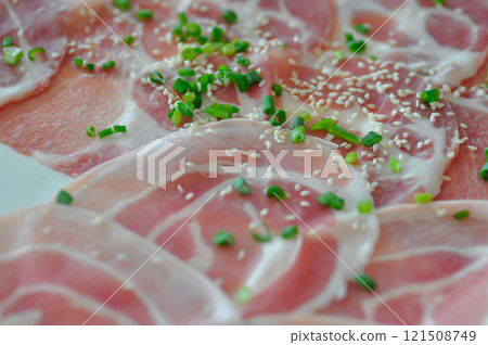 sliced pork or raw pork for cook sliced pork or raw pork for cook 121508749