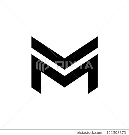 MV VM letter vector logo MV VM letter vector logo 121508873