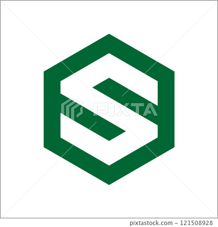 Initial S hexagon Logo design vector Initial S hexagon Logo design vector 121508928