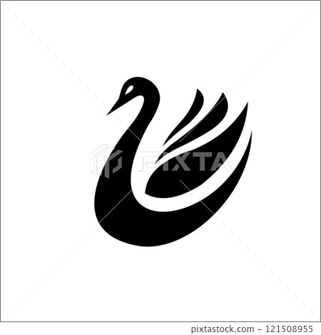 swan vector icon. swan sign on white background. swan icon for web and app swan vector icon. swan sign on white background. swan icon for web and app 121508955