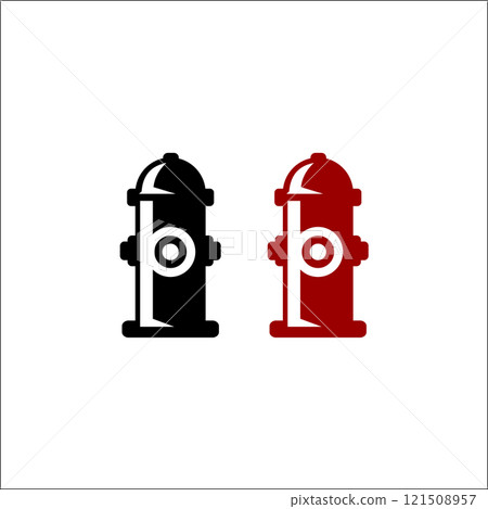 Hydrant icon logo vector isolated on white background 121508957