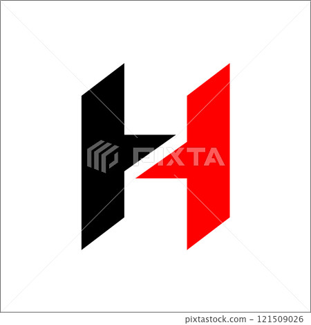 letter H logo design vector initials H logo vector letter H logo design vector initials H logo vector 121509026