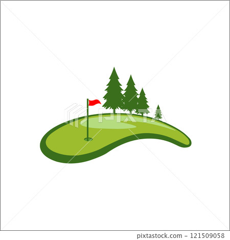 Field Golf Logo vector Template Field Golf Logo vector Template 121509058