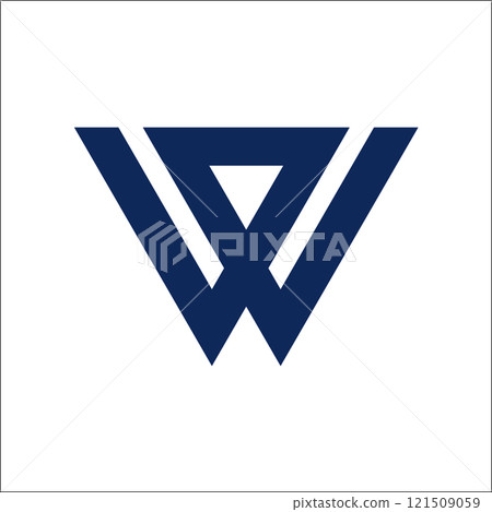 logo abstract letter W initials W vector logo 121509059