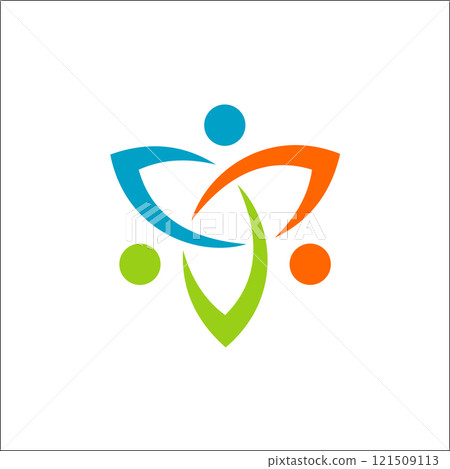 Futuristic Community Logo vector Icon Elements Template 121509113