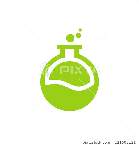 laboratory logo vector green color,Potion Bottle Icon 121509121
