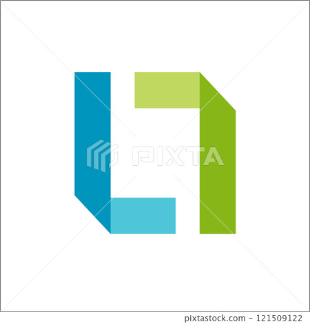 Abstract Shape Letter LL Logo vector 121509122