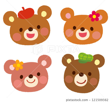 Cute bear pop character 121509382