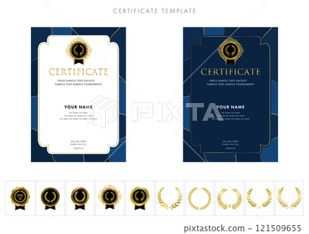 255 個用於獎項、邀請函和表彰的垂直設計模板 121509655