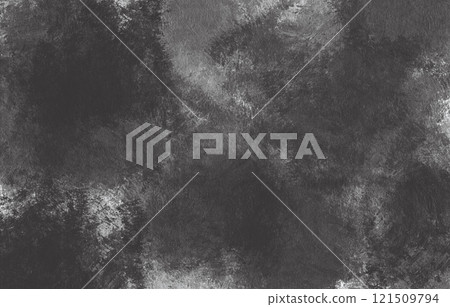 Smoke on black background dirty wall texture background 121509794