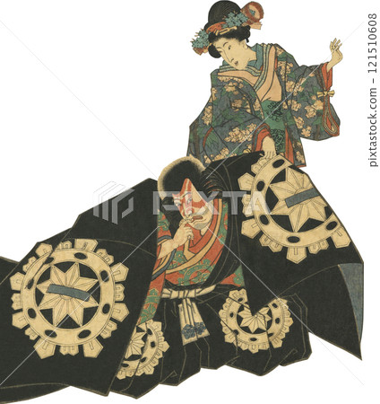 浮世繪插圖 Shizuka Gozen Benkei 浮世繪插圖 Shizuka Gozen Benkei 121510608