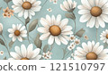 Retro Daisy Wallpaper 121510797