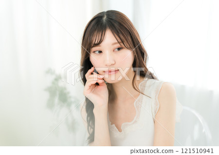 Skin care, beauty, beauty image of woman 121510941