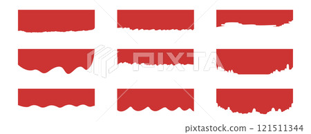 抽象分隔線模板向量插圖。 抽象分隔線模板向量插圖。 121511344