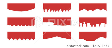 抽象分隔線模板向量插圖。 抽象分隔線模板向量插圖。 121511347