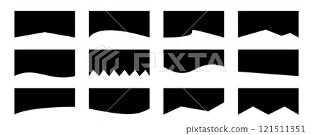 Geometric shapes dividers, border templates vector illustration. Web top and bottom decoration. Web dividers. Geometric shapes dividers, border templates vector illustration. Web top and bottom decoration. Web dividers. 121511351