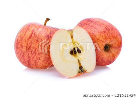 Gala apples isolate on white background 121511424